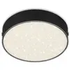Image de Plafonnier LED BRILONER LEUCHTEN FLAME STAR, 11 W, 1000 lm, IP20, noir, métal-plastique, Ø 15,7 cm