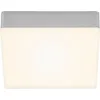 Image de Plafonnier LED BRILONER LEUCHTEN FLAME, 11 W, 1000 lm, IP20, couleur argent, métal-plastique, 15,7 x 15,7 x 3,6 cm