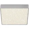Image de BRILONER FLAME STAR LED Plafonnier,Reproduction étoiles, sans cadre, lumière blanc neutre, couleur argent, 21,2 x 21,2 x 3,6 cm
