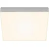 Image de Plafonnier LED BRILONER LEUCHTEN FLAME, 21 W, 2000 lm, IP20, couleur argent, métal-plastique, 28,7 x 28,7 x 3,6 cm