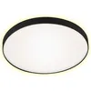 Image de Plafonnier LED BRILONER LEUCHTEN SIMPA, 12 W, 1200 lm, IP20, blanc/noir, plastique-métal, Ø 28,5 cm