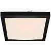 Image de Plafonnier LED BRILONER LEUCHTEN FLEDO, 12 W, 1200 lm, IP20, blanc-noir, plastique-métal, 27 x 27 x 8,5 cm