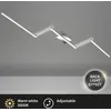 Image de Plafonnier LED BRILONER LEUCHTEN STAFF, 28 W, 2800 lm, IP20, alu-chrome, métal-plastique, 227,2 x 12 x 5 cm