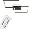 Image de Plafonnier BRILONER LEUCHTEN FRAME, 40 W, 4200 lm, IP20, noir, métal-plastique, intensité lumineuse variable, CCT, 50 x 38,8 x 8 cm