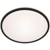 Image de BRILONER - Plafonnier LED à lumière indirecte, lumière blanche neutre, 15W, 1500lm, lustre salon, lustre chambre, luminaire plafonnier, lustre cuisine, 28x4,2cm, noir