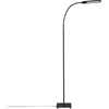 Image de Briloner Leuchten - Lampadaire LED, lampe sur pied avec fonction tactile, gradation par paliers, contrôle de la température de couleur, lampe de bureau 8 watts, 600 lumens, noir, 208x208x max. 1830mm (LxlxH)