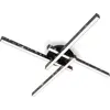 Image de Plafonnier LED BRILONER LEUCHTEN REY, 21 W, 2900 lm, IP20, noir, métal, 60 x 60 x 8,2 cm