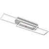 Image de Plafonnier LED BRILONER LEUCHTEN FRAME MID, 40 W, 4400 lm, IP20, couleur aluminium, métal-plastique, 82,7 x 19 x 8 cm