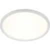 Image de BRILONER SLIM DRIP LED Plafonnier salle de bain, IP44 protection contre les projections d'eau, design plat, lumière blanc neutre, blanc, 29 x 3 cm
