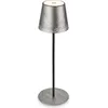 Image de Lampe de table LED rechargeable Lampe de table r glable en hauteur IP44 argent RGB int rieur ext rieur
