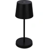 Image de Lampe a poser LED rechargeable USB-C 2.6W 10.5x26cm Cylindrique 150lm 3000K Blanc chaud IP44 Tactile dimmable Noir Lampe de table Salon chambre exterieur