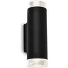Image de Applique murale d'extérieur LED BRILONER UPNER, protection contre les projections d'eau IP44, lumière blanche neutre, éclairage vers le haut et vers le bas, noir, 19,5 x 6 x 6 x 9 cm