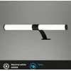 Image de Lampe LED pour miroir 40 cm 4000 Kelvin 6 Watt 720lm noir Briloner