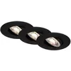 Image de Spot LED encastrable 4,4 cm IP65 3x 4,9W 480lm noir Briloner