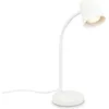 Image de BRILONER - Lampe de chevet avec interrupteur filaire, orientable, GU10, max. 9W, lampe de bureau, lampe table salon, 13x38,5 cm, blanc