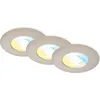 Image de CTS Spots encastr s LED, lot de 3, nickel mat, 3xL