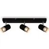 Image de Spot, noir-chrome mat, sans 3xGU10/max.9W