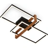 Image de Plafonnier LED, noir, avec bois, LED/33W