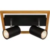 Image de Spot, noir, avec bois, sans 2xGU10/max. 9W