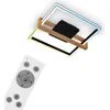 Image de Plafonnier CCT LED, noir, avec bois, LED/40W