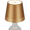 Image de Lampe LED rechargeable en forme de bouteille, dor mat, 1 module LED/2,6 W