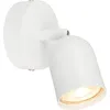 Image de Applique murale orientable GU10 design moderne 130x80x85mm ronde IP20 9W lumière blanche chaude blanche projecteur intérieur salon couloir chambre