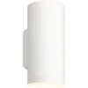 Image de Briloner Lima LED Applique murale extérieure, batterie, variateur tactile 3 niveaux, minuterie, blanc, dimensions : 15,5 x 7 x 8 cm