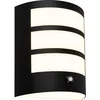 Image de Briloner Lampe LED murale rechargeable, fonction tactile, variateur, fonctionnement sur batterie, noir, dimensions : 18 x 15 x 7 cm