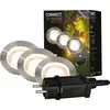Image de CONNECT TO SHINE Kit de d marrage Padouk avec lot de 3 spots encastrables LED, IP67