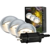 Image de CONNECT TO SHINE Kit de d marrage teck avec lot de 3 spots LED encastrables au sol, IP65