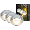 Image de CONNECT TO SHINE Kit d'extension teck avec lot de 3 spots encastrables LED, IP65