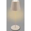 Image de Lampe de table LED sans fil tactile réglable 36x10.5 cm 2.5 W 200 lm 2700 K blanc chaud RVB IP44 hauteur ajustable USB C beige lampe interieur exterieur