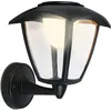 Image de Briloner Lampe LED murale accu, tactile, accu interchangeable, câble USB-C inclus, noir, dimensions : 23 x 29,5 x 16,5 cm
