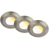 Image de Briloner Klira Set de 3 spots LED 230V à encastrer dans la salle de bain, interrupteur CTS, haute stabilité des couleurs Ra90, protection contre les éclaboussures, boîtier en matériau recyclé à 50%, nickel mat, 9 x 3 cm