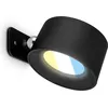 Image de Briloner Tari Applique murale sans alimentation électrique, à intensité variable, tactile, orientable, magnétique amovible, noir, 8,7 x 7,5 x 4,8 cm
