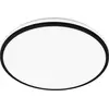 Image de Briloner Lana A Lampe de plafond à LED, CEE A source lumineuse*, plafonnier led, lumière indirecte, lumière blanc neutre, noir, Ø33 x 6 cm