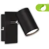 Image de Briloner Isil A Applique LED intérieure, CEE A source lumineuse*, Orientable, Inclinable, Noir, 12 x 8 x 12,3 cm