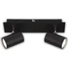 Image de Briloner Isil A LED Plafonnier, CEE A source lumineuse*, Orientable, Ampoule interchangeable, Noir, 29 x 8 x 12,3 cm