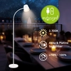 Image de Briloner Cielo LED Lampadaire sans fil, Variable, tactile, recharge USB-C, sans fil, blanc, 126,5 x 21 cm