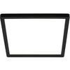 Image de Briloner Tava LED Plafonnier, Plat, Lumière indirecte, Lumière blanc neutre, Noir, 24 x 24 x 3 cm