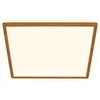 Image de Briloner Tava Wood LED Plafonnier, Lumière indirecte, Plat, Application bois, Lumière blanche chaude, Couleur bois, 29 x 29 x 3 cm