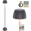 Image de Briloner CHAMP LED Lampadaire sans fil IP44, variateur, tactile, batterie, German Design Award Winner 2025, anthracite, Ø19 x 124 cm