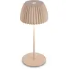 Image de Briloner CHAMP Mini lampe de table LED sans fil IP44,dimmable, tactile, batterie, German Design Award Winner 2025, beige, Ø8,5 x 20 cm