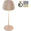 Image de Briloner CHAMP Lampe de table LED sans fil IP44, variateur, tactile, batterie, German Design Award Winner 2025, beige, Ø14,5 x 36,5 cm