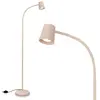Image de BRILONER - Lampadaire avec interrupteur à pied, orientable, GU10, max. 9W, lampadaire sur pied salon, lampadaire salon 21 x 127,5 cm, beige