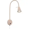 Image de BRILONER TUSA Lampe de lecture LED orientable bras flexible 45 cm 4 W 400 lm 3000 K lumière blanc chaud avec interrupteur beige lampe chevet chambre