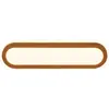 Image de Applique LED bois ultrafine 35x9cm rectangulaire 10W 1200lm 3000K blanc chaud IP44 retroeclairage salle de bain miroir