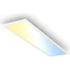 Image de BRILONER - Panneau LED avec lumière blanc neutre, IP44 protection contre les éclaboussures, dalle led, panneau plafond, plafonnier, lustre salon, 100x25x6 cm, blanc