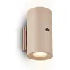 Image de Applique LED sans fil avec batterie dimmable 3 niveauxtactile lumière blanc chaud 3000 K Ø6,1 cm hauteur 12 cm couleur beige fixation sans perçage