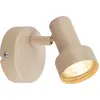 Image de Briloner Applique murale orientable Ø8x10,5cm douille GU10 max. 9W beige - Lampe murale chambre couloir salon